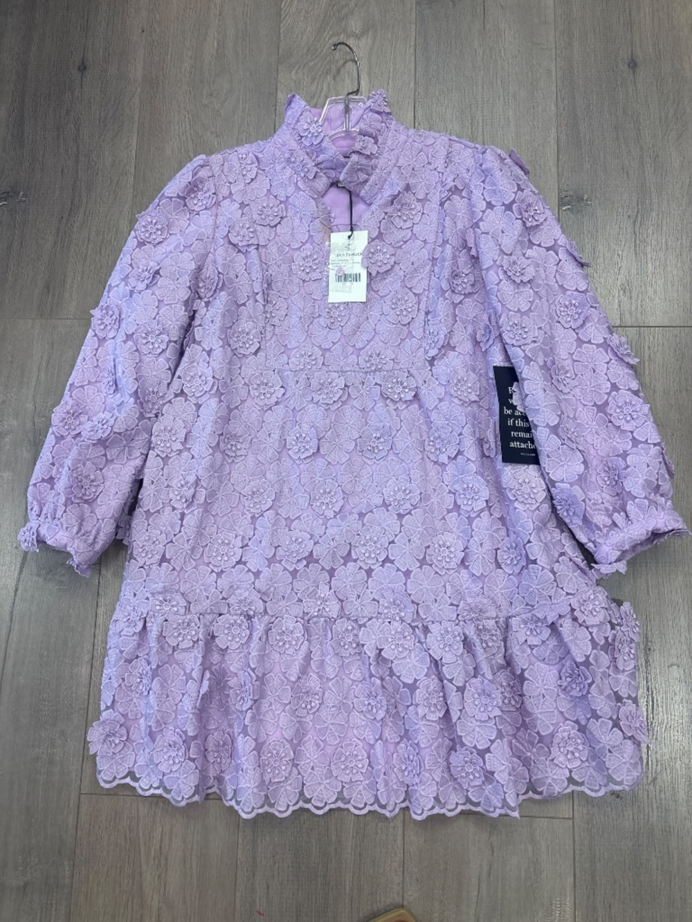 NWT Tuckernuck purple lace floral dress L - Picture 3 of 9